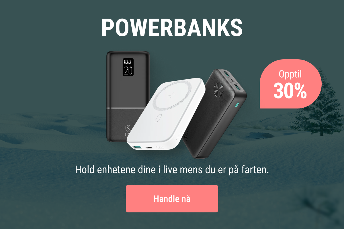 Januarsalg 2026 powerbanks