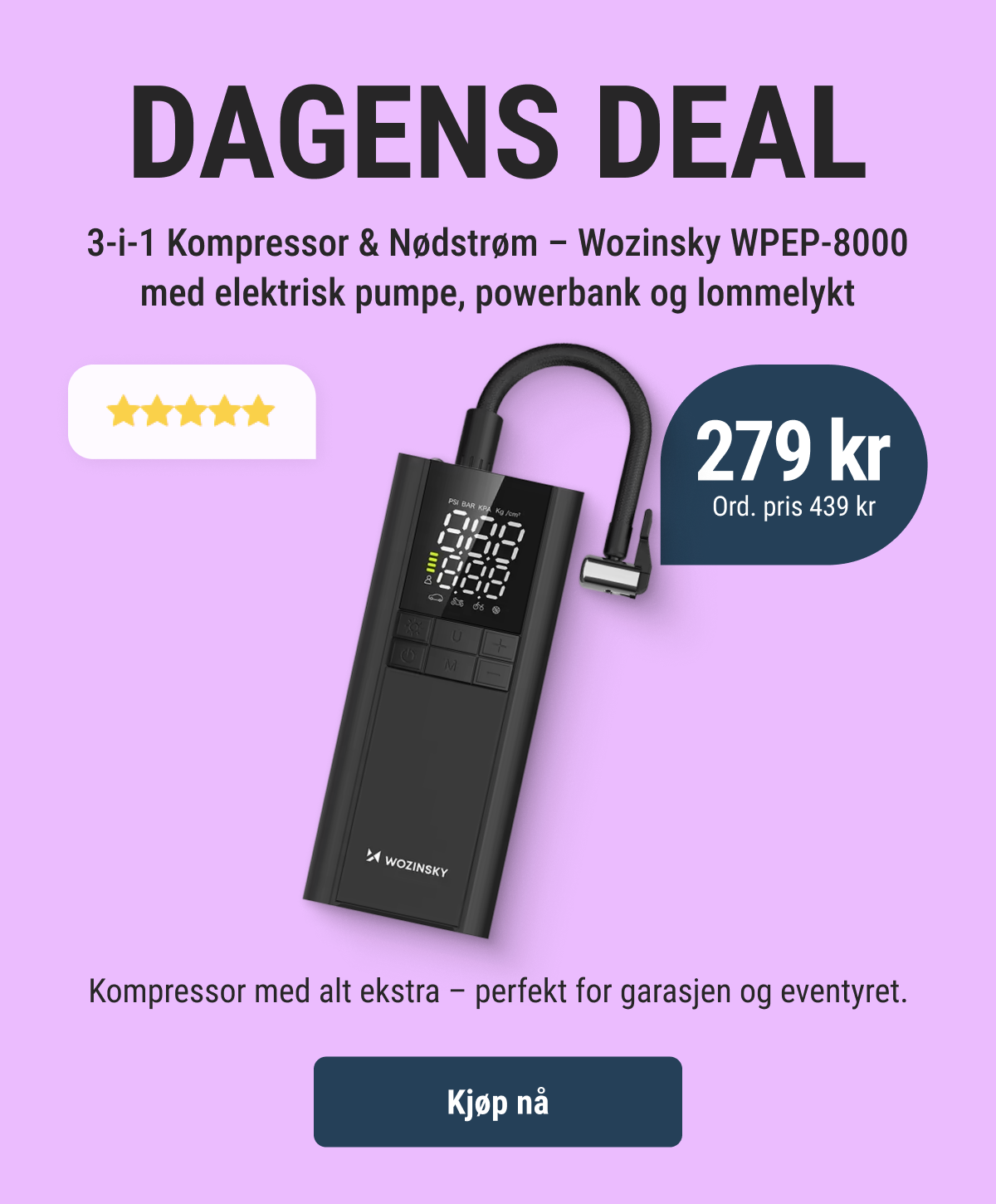 teknikkdeler.no, dagens deal