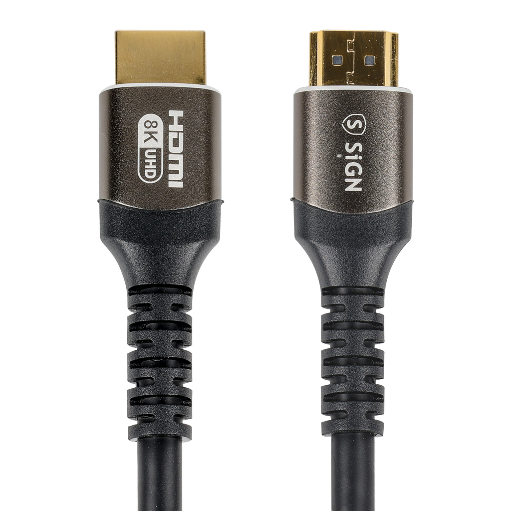Image of SiGN Premium HDMI 2.1 til HDMI 2.1 Kabel 8K, 3m - Svart