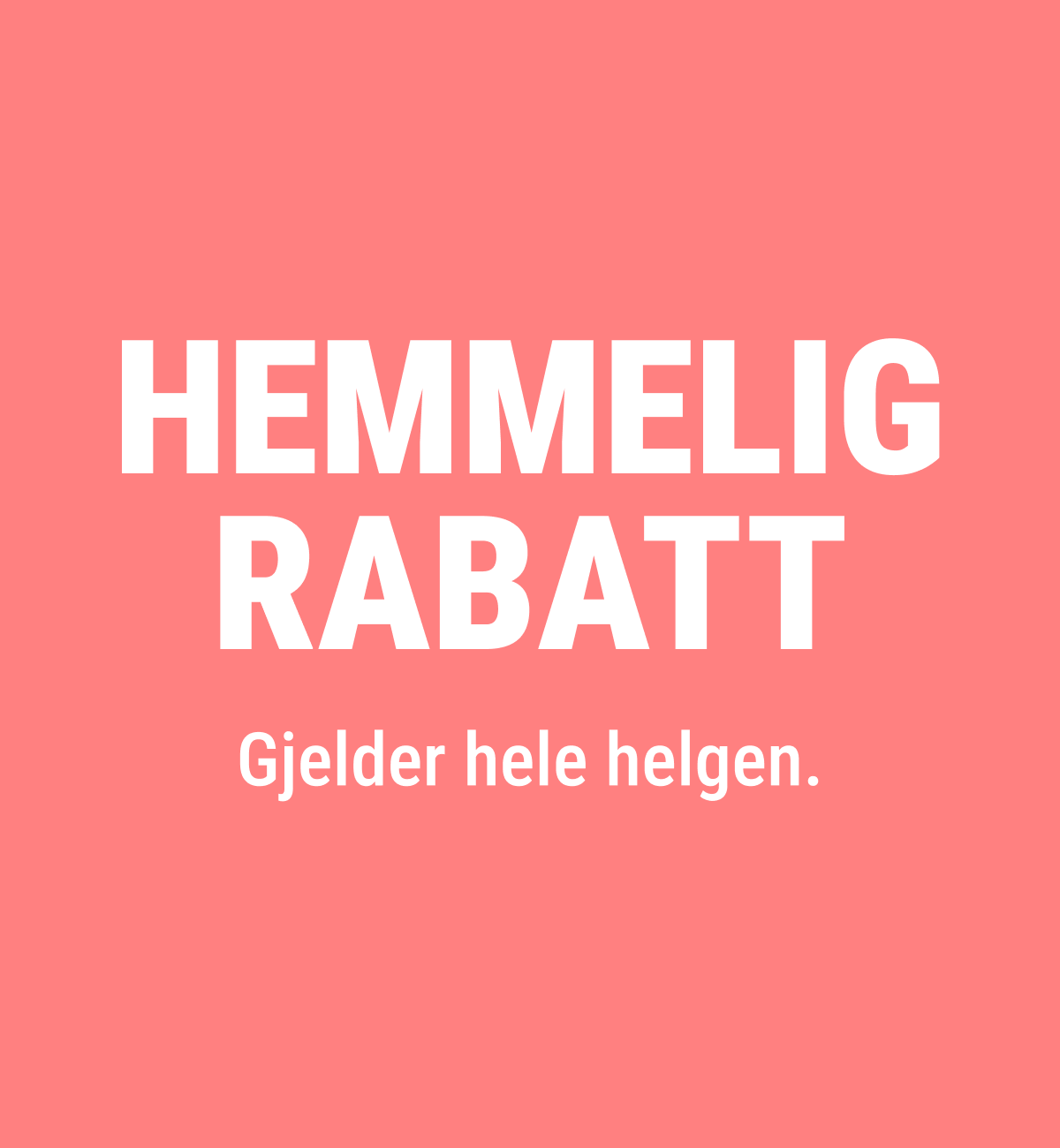 Hemmelig rabatt