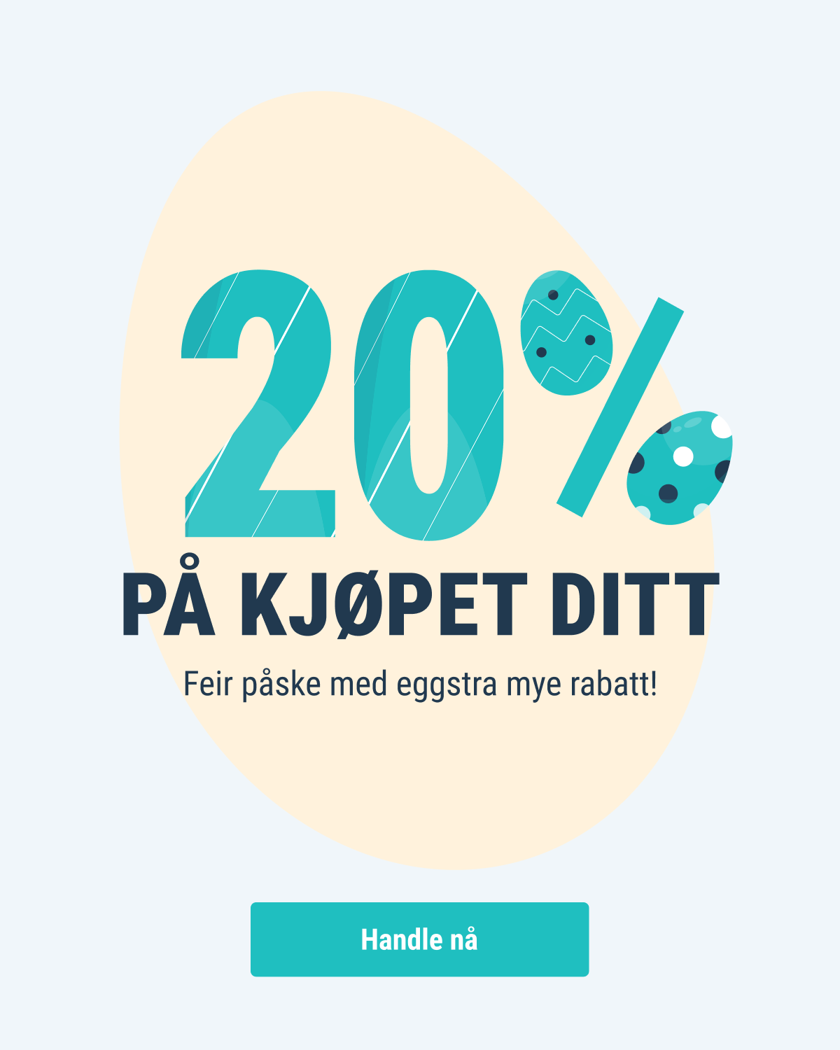 Påskeegg 20% rabatt