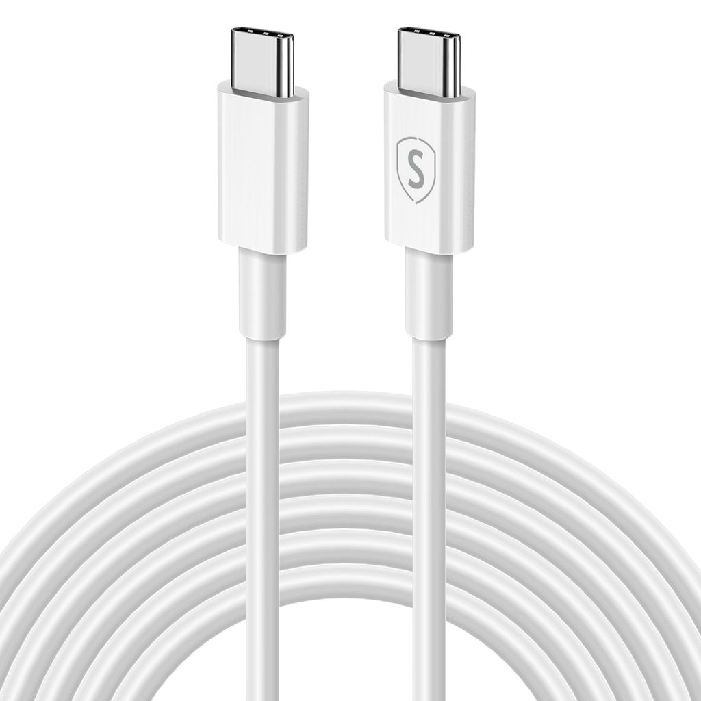 Image of SiGN hurtigladekabel USB-C til USB-C 60W, 3A, 2m USB-C PD - Hvit