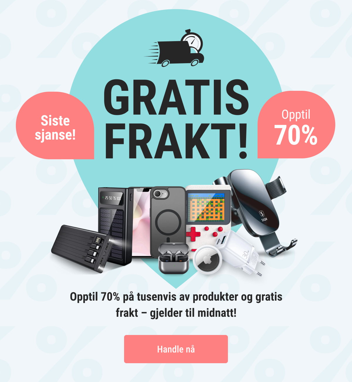 Gratis frakt siste sjanse