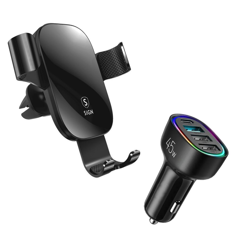 Image of Komplett billader med mobilholder