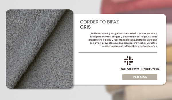 Corderito Bifaz Gris 