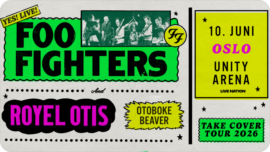 Foo fighters KONSERTPLAKAT