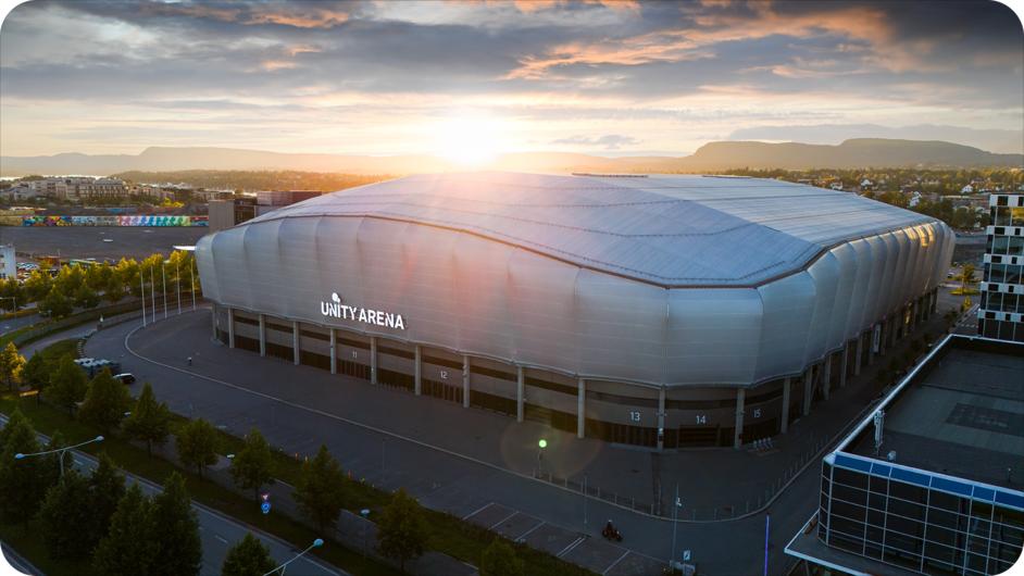 Unity Arena dronebilde