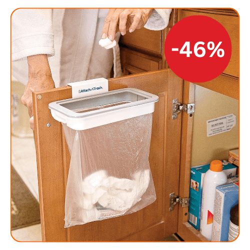Suport cu capac pentru sacul de gunoi, Attach A Trash