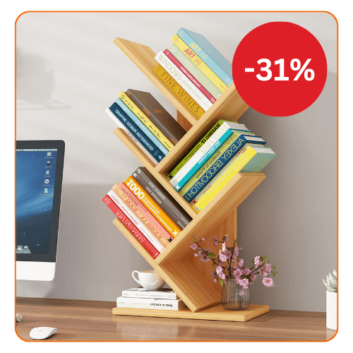 Raft depozitare carti in forma de copac 40, 59 sau 158 cm