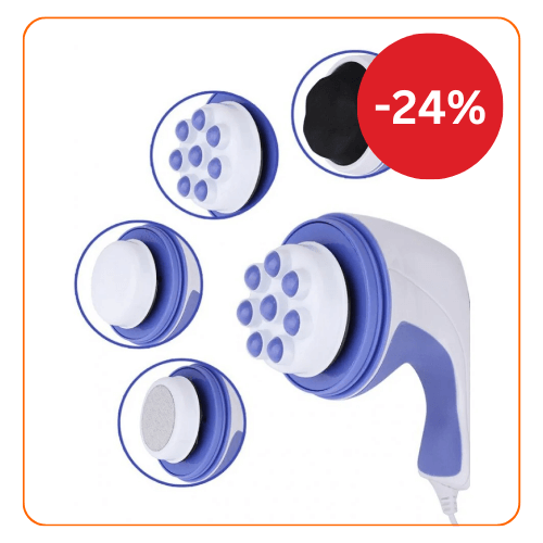 Aparat de masaj cu 4 capete Spin & Tone