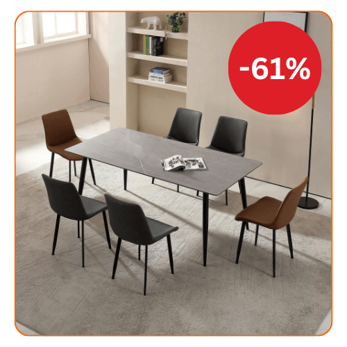 RESIGILAT - Masă de dining moderna din piatra sinterizata