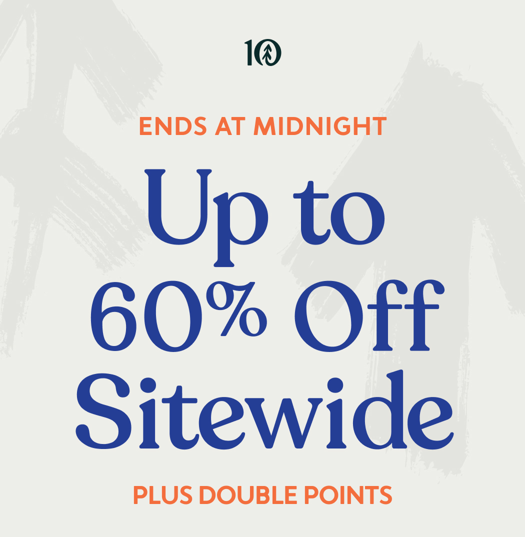 Ends At Midnight. Up to 60% Off Sitewide Plus Double Points