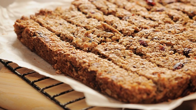 zelfgemaakte mueslirepen