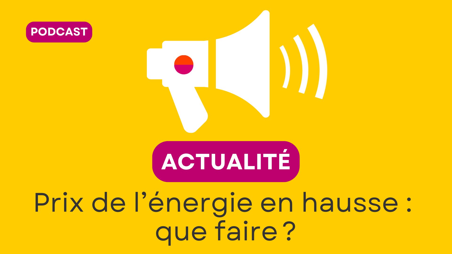 Prix de l'énergie en hausse