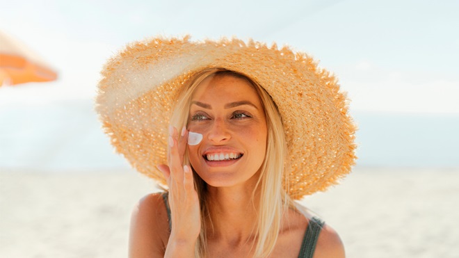 crème solaire pour le visage