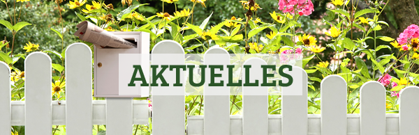 Gartenzaum mit Briefkasten