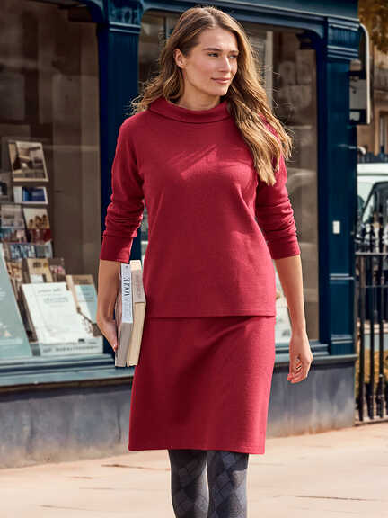 Zweiteiler aus Wolljersey im Online-Shop