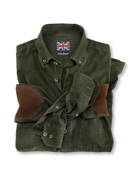 Hemd mit Fischgrat-Dessin im Online-Shop