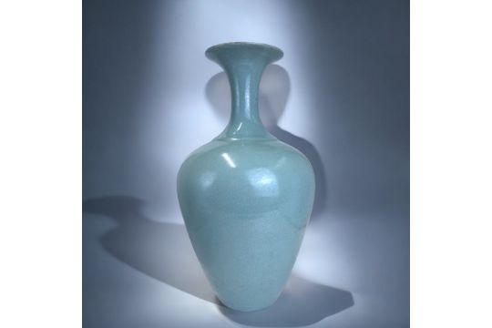 A Chinese Monochrome 'Ru Type' Pottery Vase