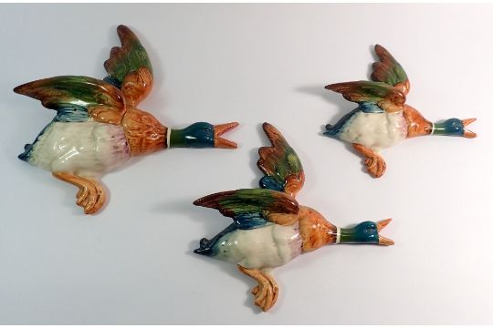 Three Vintage Beswick Wall Ducks