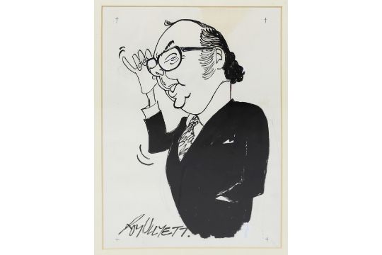 Roy Ullyett (British, 1914-2001)  Caricature portrait