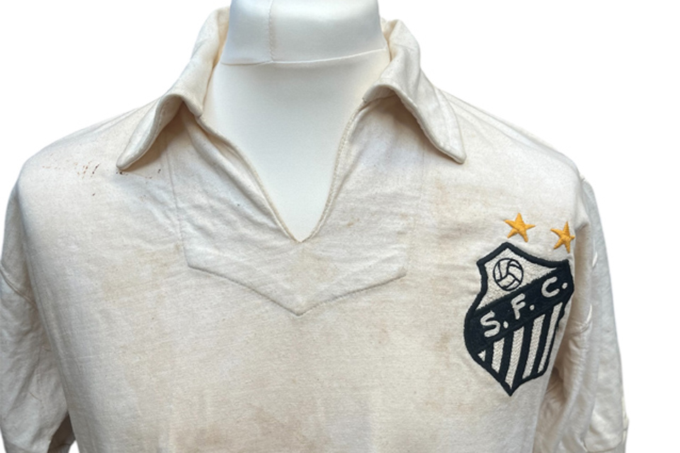 Credit Hansons Pele’S Actual 1000Th Goal Match Shirt