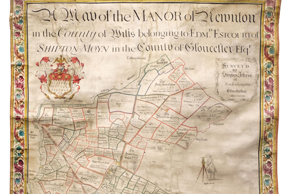 Map of Estcourt family estates