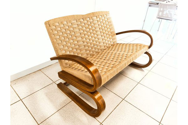 Rope and Beech Bentwood Sofa