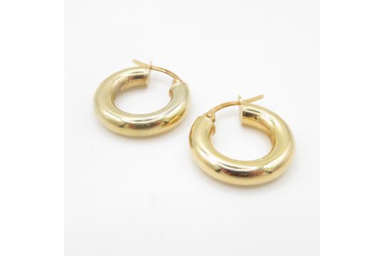 9ct gold hoop earrings (1.5g)