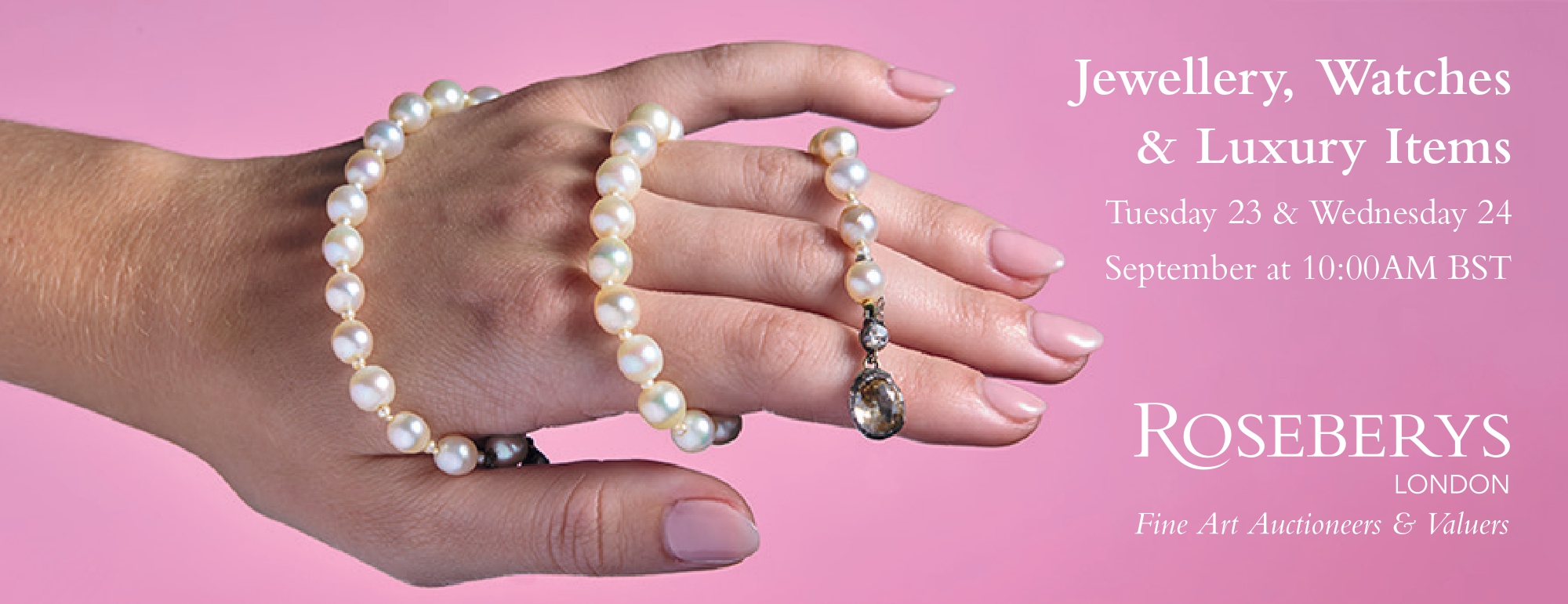 Roseberys banner - jewellery