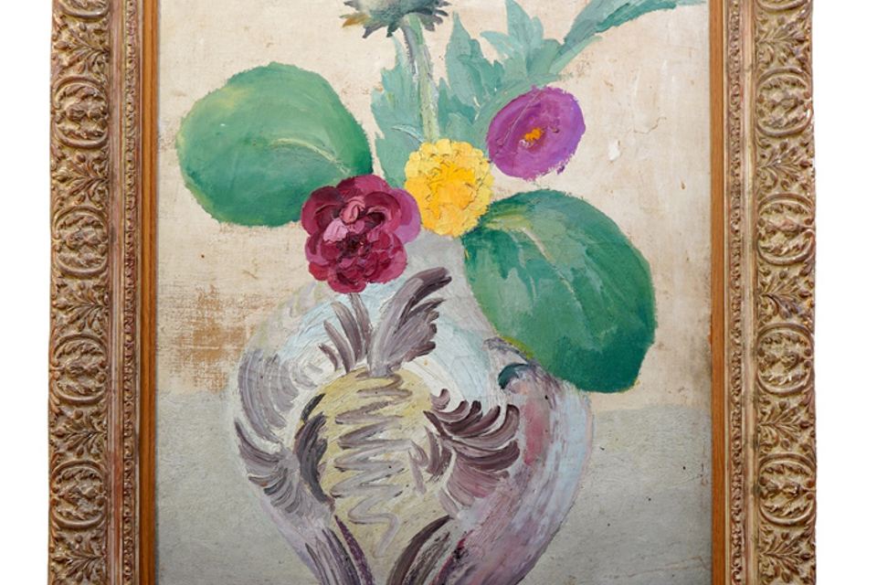 Flowers in a Jar by Duncan Grant and George Bergen