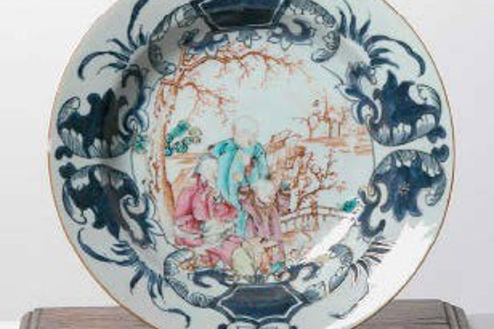 Qianlong soup plate