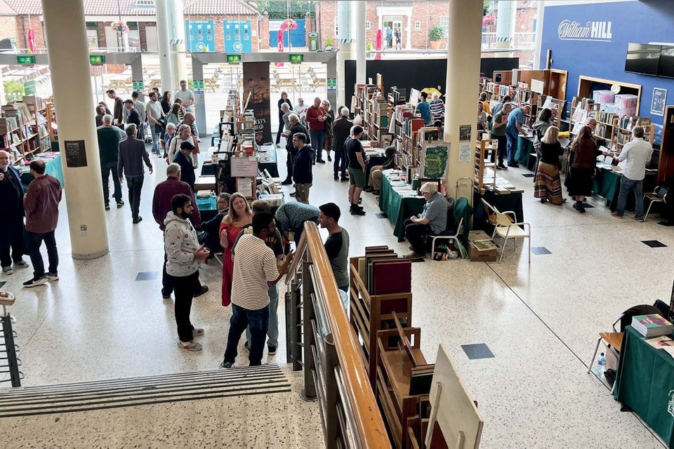 Visitors at the York National Book Fair.