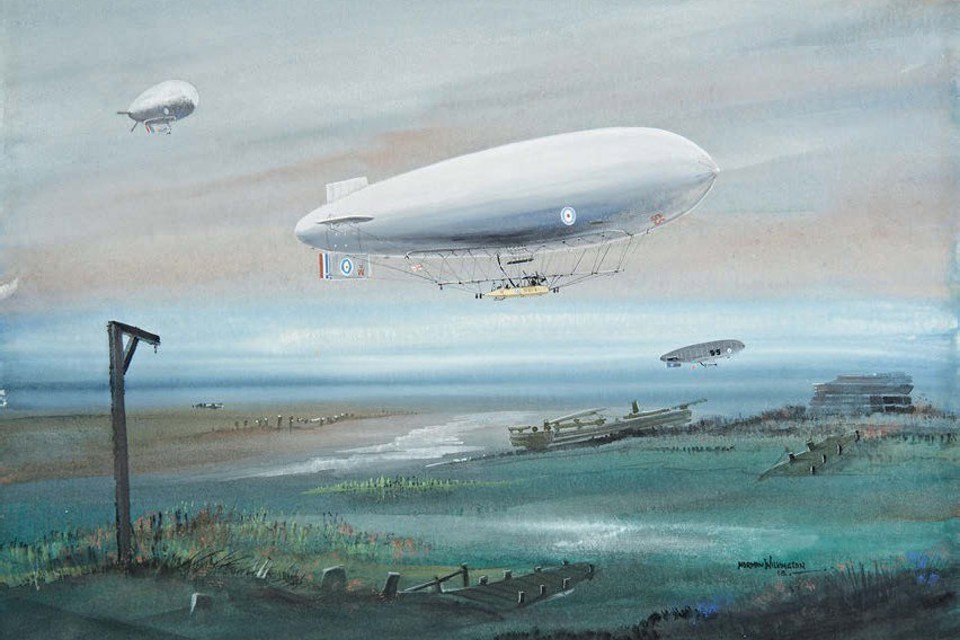 The Dover Airship Patrol by Norman Wilkinson