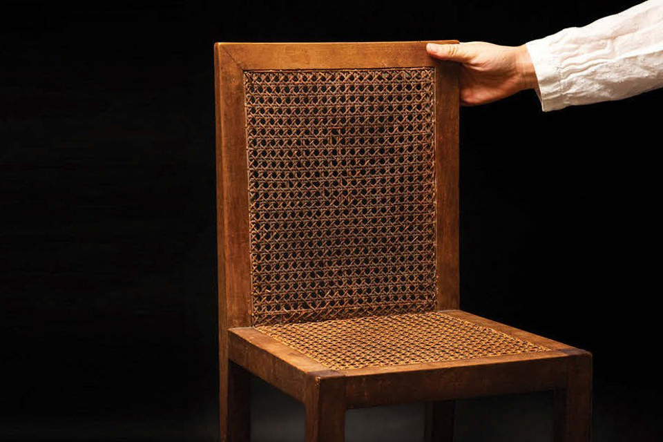 A chair used by artist Lucien Freud