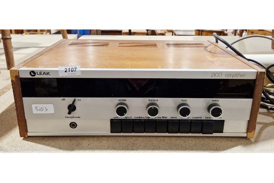 Leak Vintage 2100 Amplifier In Teak Case