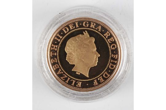A Scarce Elizabeth II Royal Mint Gold Proof Two Pounds