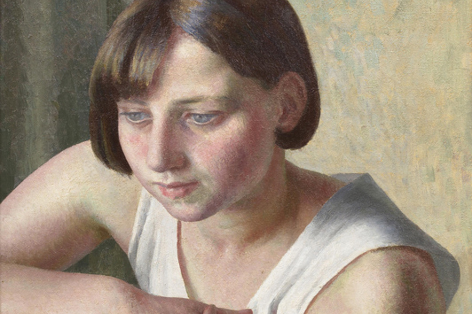 Girl in her Petticoat by Dod Procter