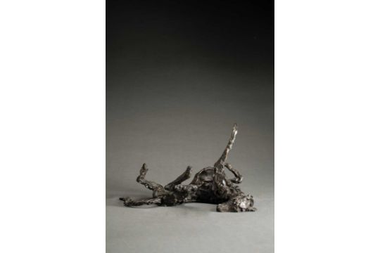 Clare Trenchard (b.1956) Rolling Lurcher Signed With…