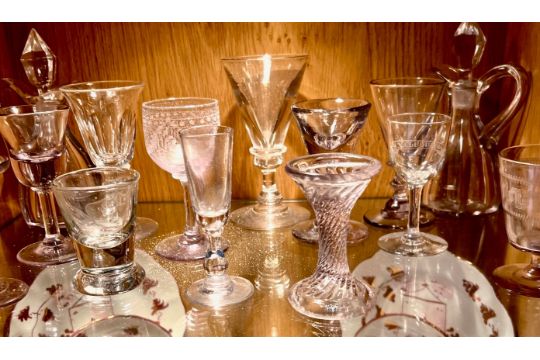 Fourteen Pieces Of Antique And Later Glassware