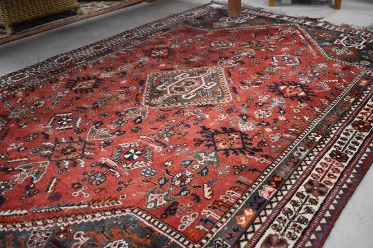 A Persian Style Rug, Approx. 257 X 160cm