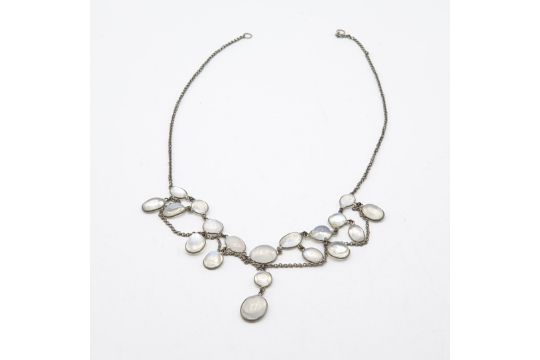 An Edwardian Moonstone Festoon Necklace
