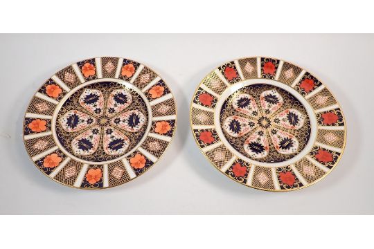 Two Royal Crown Derby Imari plates