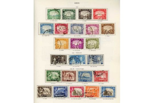 George VI used stamp collection in Crown album