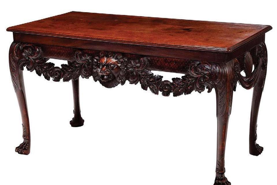 George II mahogany side table