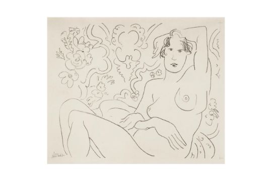 Henri Matisse (1869-1954); Nu Assis, Bras Gauche Sur…