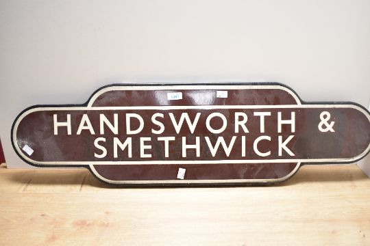 A Handworth And Smethwick Railway Sign