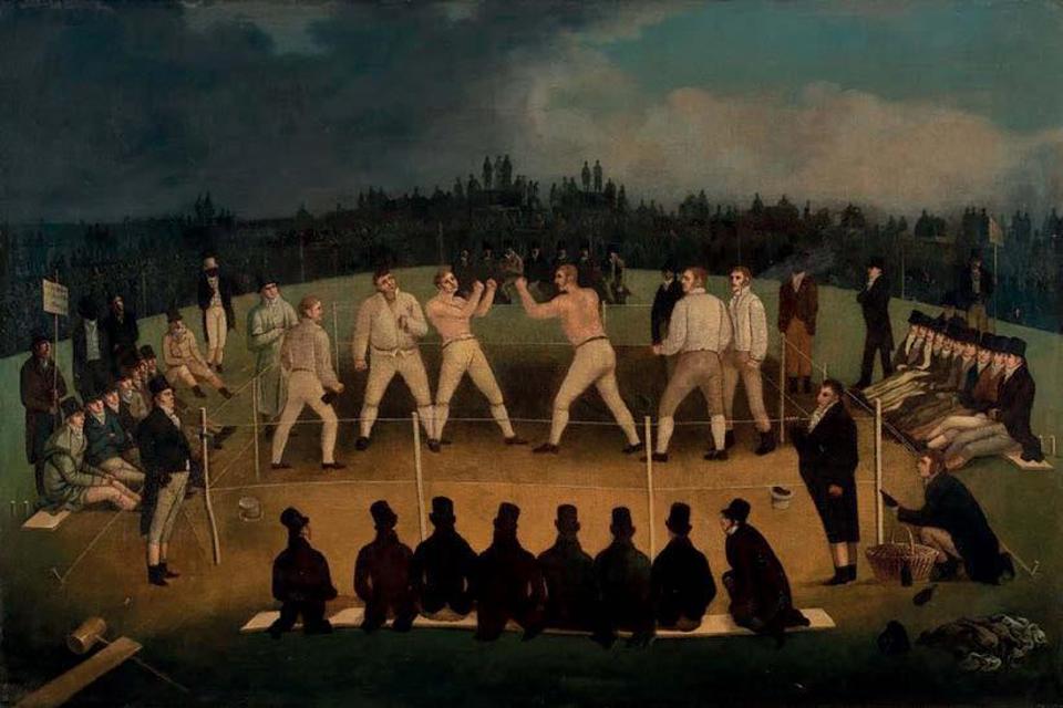 Carter Oliver boxing painting