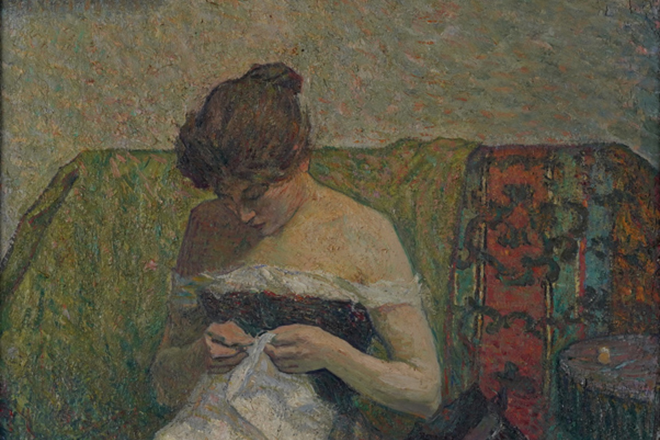 Femme Cousant by Henri Lebasque