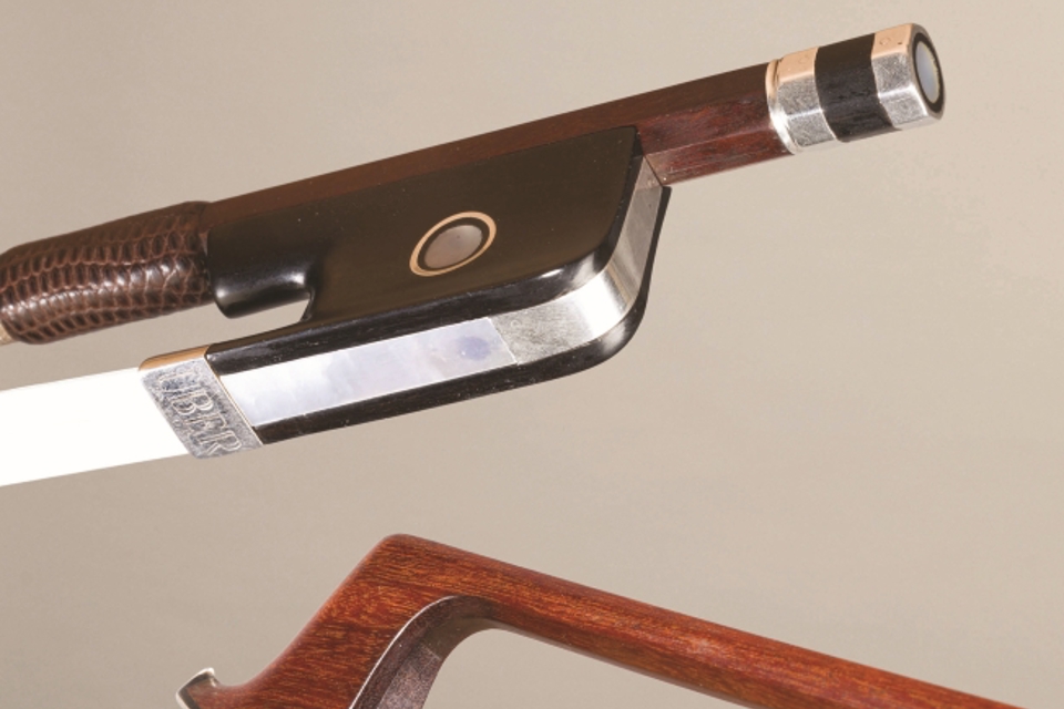 A cello bow made by François-Xavier Tourte